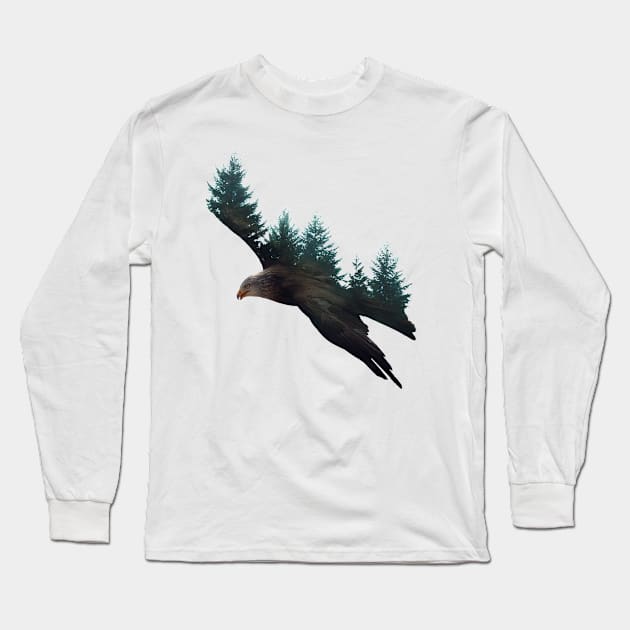 Eagle Long Sleeve T-Shirt by GabbisDesign
